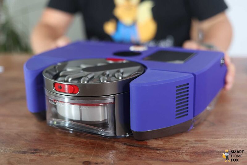 Dyson 360 Vis Nav: Design von hinten